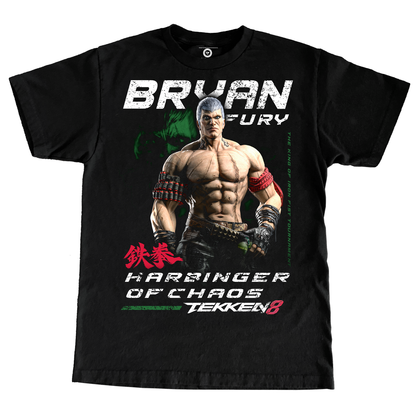 TEKKEN 8 BRYAN FURY LARGE PRINT TSHIRT