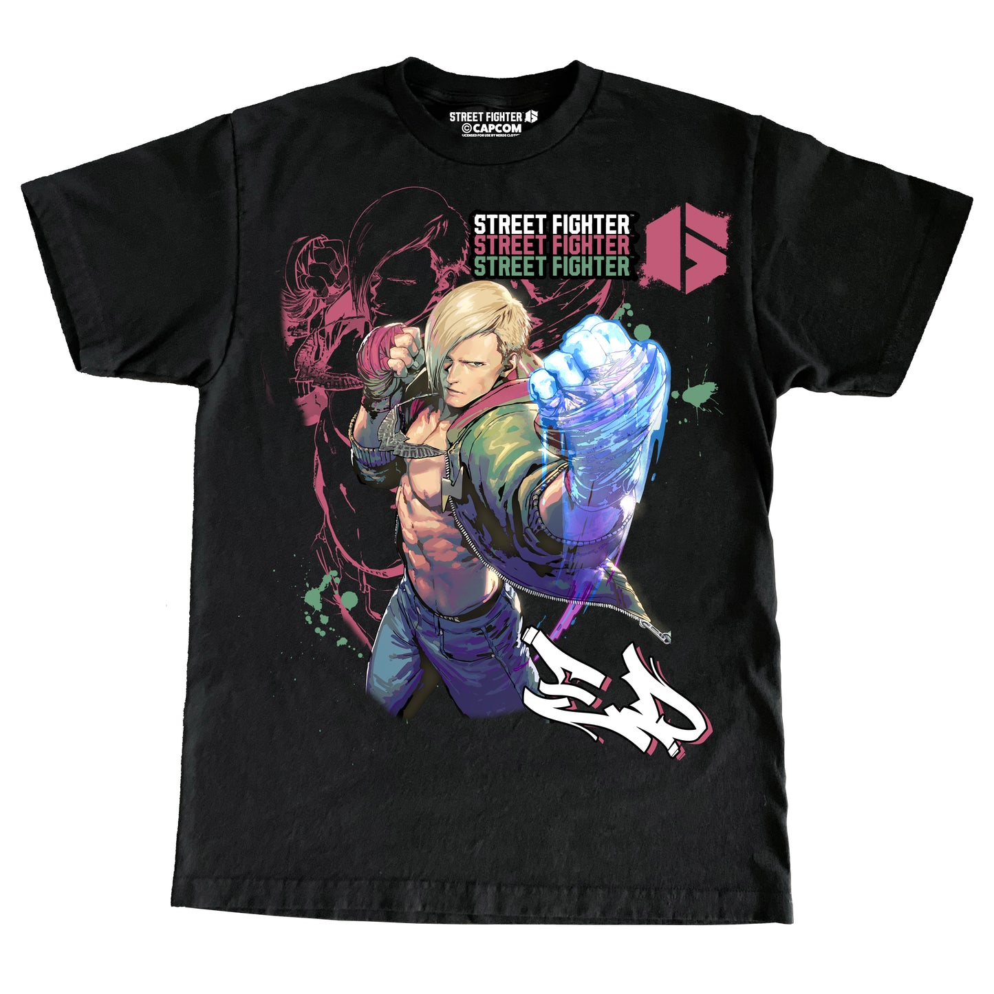 CAPCOM SF6 ED "OVERSIZED PRINT" SHIRT