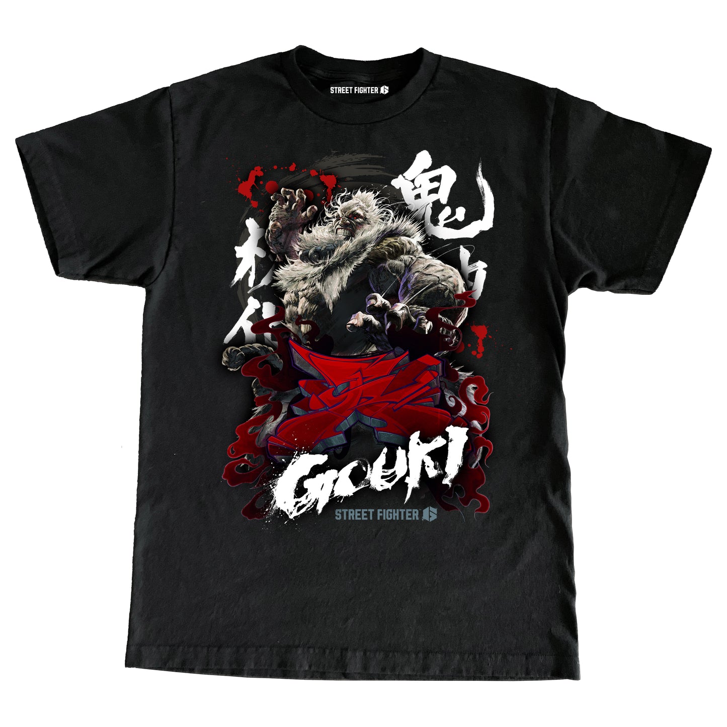 CAPCOM SF6 GOUKI "OVERSIZED PRINT" SHIRT