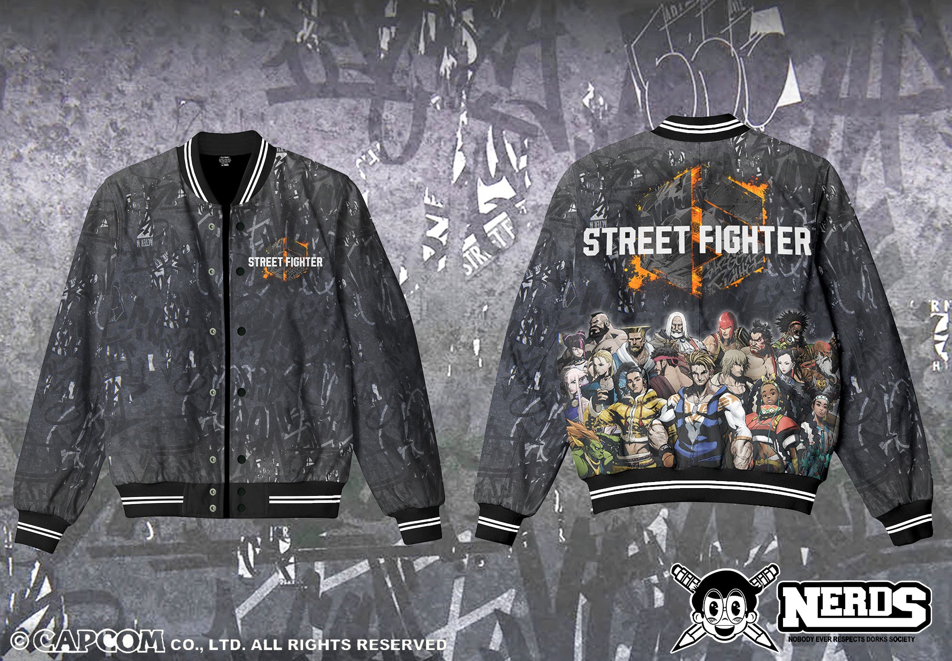 CAPCOM STREET FIGHTER 6 CHARACTER LIGHT WEIGHT JACKET PRE ORDER